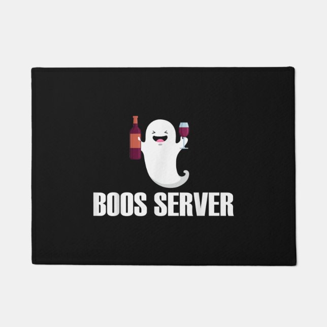 Niedlich Boos Server Barkeeper Bedienung Halloween Fußmatte (Vorderseite)