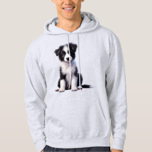Niedlich Border Collie Puppy Hoodie