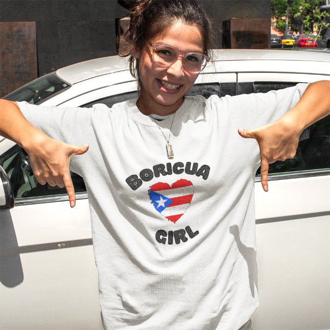 Niedlich Boricua Girl Puerto Rico Niedlich T-Shirt (Cute Boricua Girl Puerto Rico Cute T-Shirt)