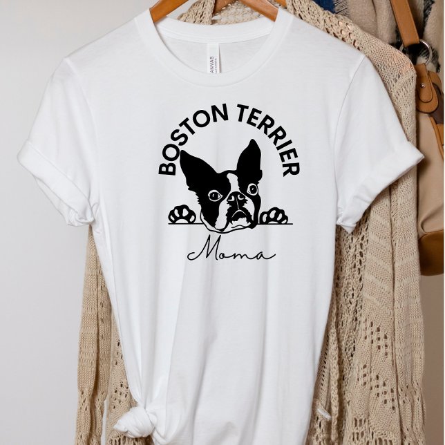 Niedlich Boston Terrier Mama Dog T - Shirt (Von Creator hochgeladen)