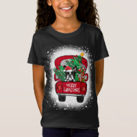 Niedlich Boston Terrier Red Truck Merry Christmas