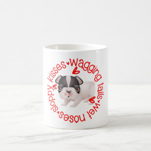 Niedlich Boston Terrier, schlampige Küsse Kaffeetasse