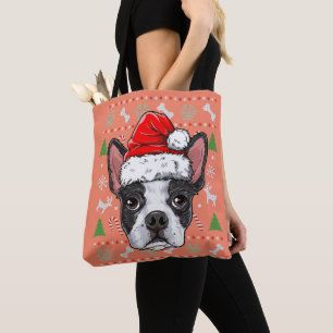 Niedlich Boston Terrier Ugly Christmas Sweater San Tasche