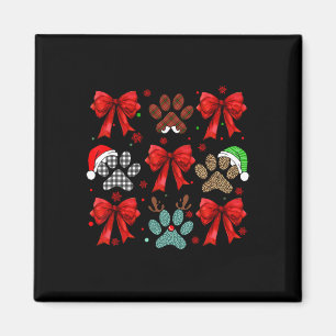 Niedlich Bow Coquette Dog Paw Dog Mama Vater Merry Magnet