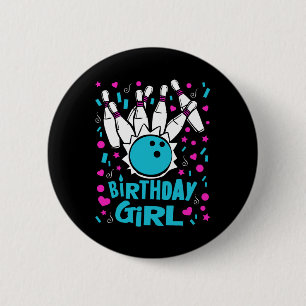 Niedlich Bowling Party Geburtstagskind Kinder Butt Button