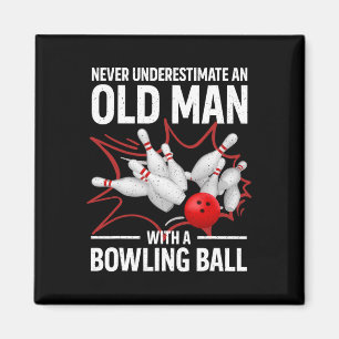 Niedlich Bowling Women Men Grandpa Bowler Team Bow Magnet