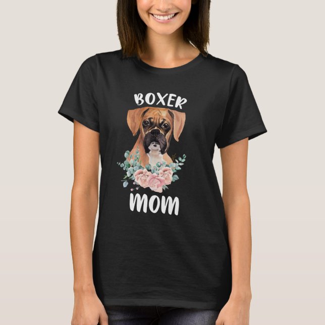 Niedlich Boxer Gifts Boxer Mama Dog Lover Wasserfa T-Shirt (Vorderseite)