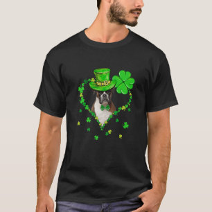 Niedlich Boxer Saint Patrick's Day Hunde Vater Mam T-Shirt
