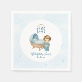 Niedlich Boy Blue Kinderzimmer Baby Dusche Serviette