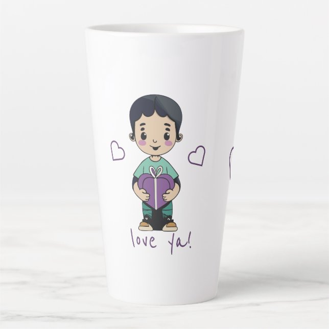 Niedlich Boy Kiss Milchtasse (Vorderseite)