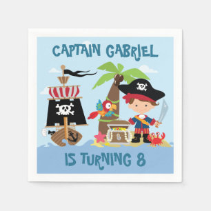 Niedlich Boy Pirate Party Paper Napkins Serviette