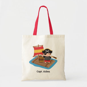 Niedlich Boy Pirate Segelschiff Raft Kinder Person Tragetasche