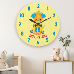 Niedlich Boys Robot Dog Bedroom Wall Große Wanduhr<br><div class="desc">Niedliche Jungen Roboter Hund Schlafzimmer Wand große Uhr. Personalisieren Sie dieses benutzerdefinierte Design mit Ihrem eigenen Namen oder Text.</div>