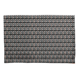 Niedlich-braune, schwarze und weiße, fette Quadrat Kissenbezug