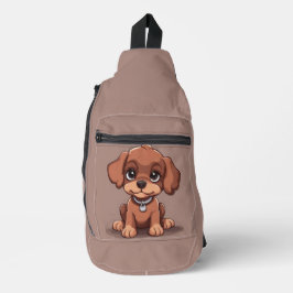 Niedlich-brauner Welpe Crossbody Bag