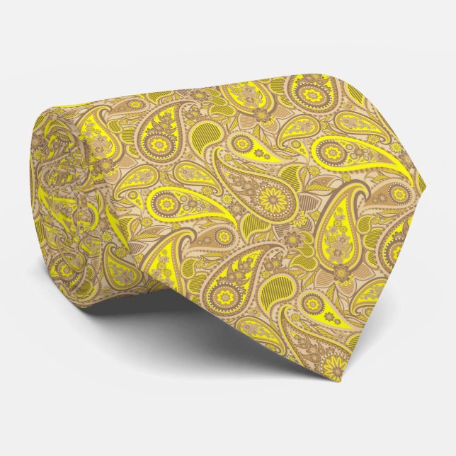 Niedlich-braunes Paisley-Muster Case-Mate iPhone Krawatte (Gerollt)