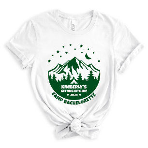 Niedlich Bride Camping Bachelorette Tri-Blend Shirt
