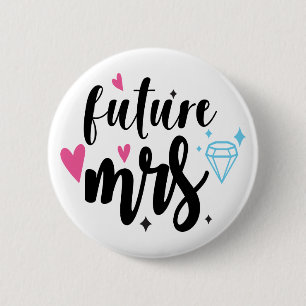 Niedlich Bride Frau Wedding Brautparty Verlobung Button