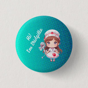 Niedlich Bridge Nurse Abzeichen Button