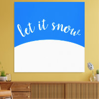 Niedlich Bright Blue Sky White Hill Let It Snow Sc
