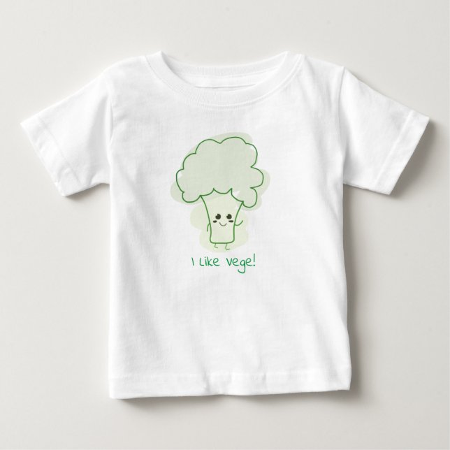 Niedlich Broccoli Baby T-shirt (Vorderseite)