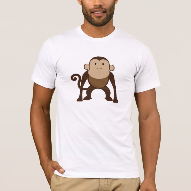 Niedlich-Brown-Affe T-Shirt (Vorderseite)