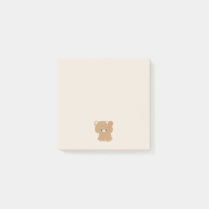Niedlich Brown Bär Couple Post-it Klebezettel