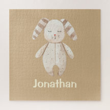 Niedlich Brown Bunny mit Name