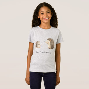 Niedlich Brown Cream Igel Mouse Die besten Freunde T-Shirt