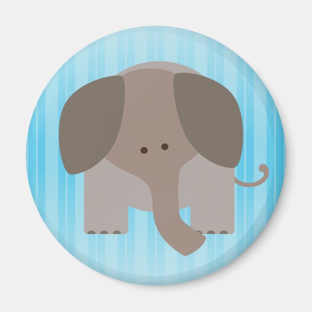 Niedlich Brown Elephant Magnet (Vorne)