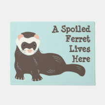 Niedlich Brown Ferret Minze Green Custom Willkomme