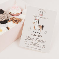 Niedlich Brown Horse Erstes Rodeo 1. Geburtstag