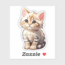 Niedlich Brown Kawaii Kitten