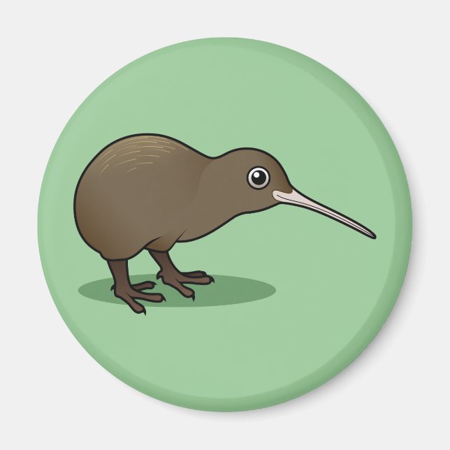 Niedlich Brown Kiwi aus Neuseeland Magnet (Vorne)