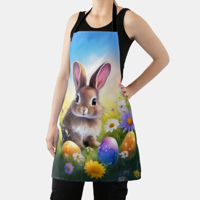 Niedlich Brown Oaster Baby Bunny Schürze (InSitu)