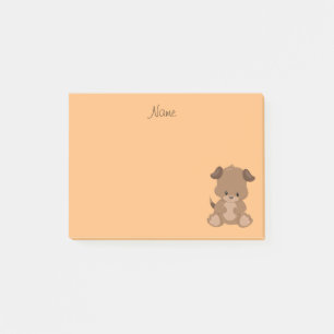 Niedlich Brown Puppy Post-it Klebezettel