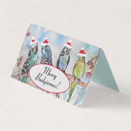 Niedlich Budgie Weihnachten Budgerigar Budgies Bir