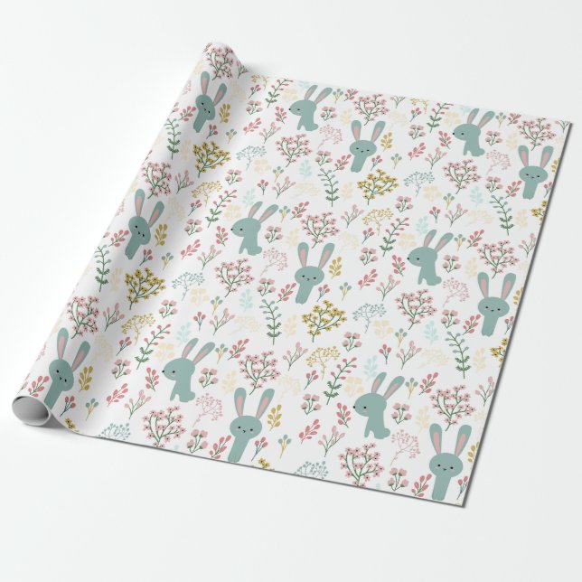 Niedlich Bunnies Geschenkpapier (Ungerollt)