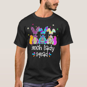 Niedlich Bunnies Lunch Lady Squad Bunny Happy Oste T-Shirt