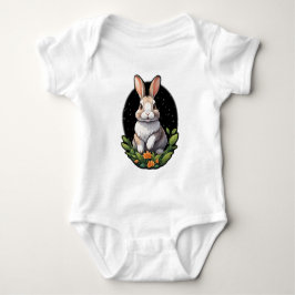 Niedlich Bunny Baby Jersey Bodysuit Strampler