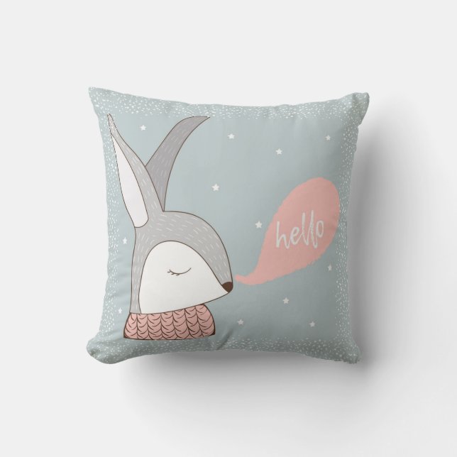 Niedlich Bunny Baby Kissen (Vorderseite)