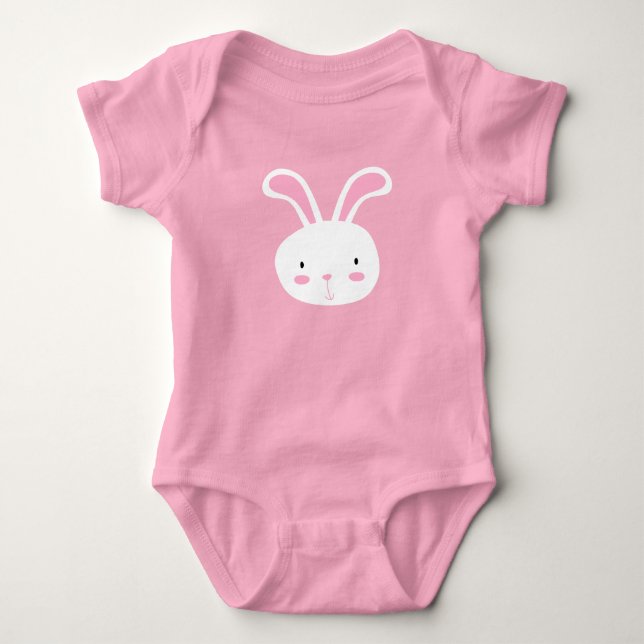 Niedlich Bunny Baby Strampler (Vorderseite)