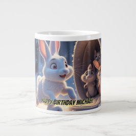 Niedlich Bunny Birthday Tasse - Kinder Personalisi