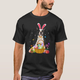 Niedlich Bunny Boston Terrier Dog Ostereier Aktion T-Shirt