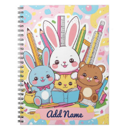 Niedlich Bunny & Friends Notebook - Editierbarer N Notizblock