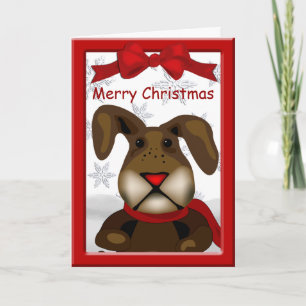Niedlich Bunny Frohe Weihnachtsgrüße Feiertagskarte