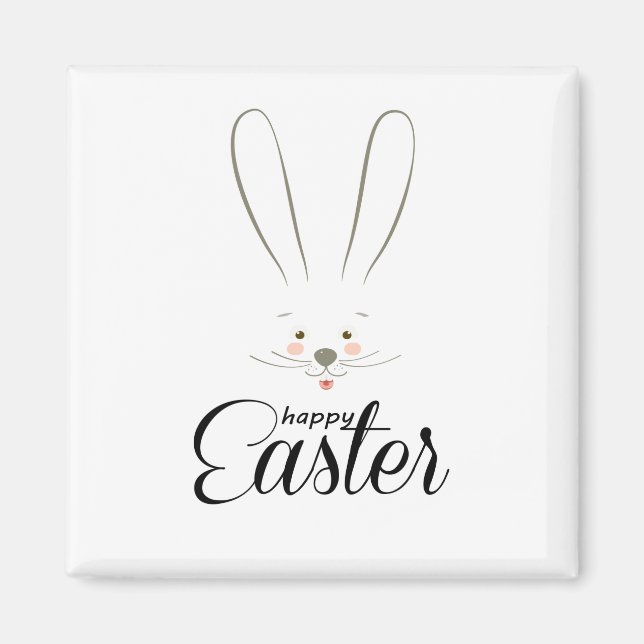 NIEDLICH BUNNY HAPPY EASTER HOLIDAY PARTY Trendy Magnet (Vorne)