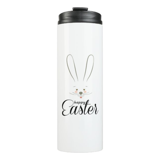 NIEDLICH BUNNY HAPPY EASTER HOLIDAY PARTY Trendy Thermosbecher (Vorderseite)