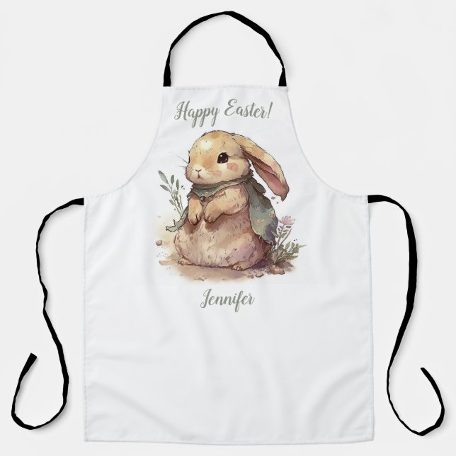Niedlich Bunny Happy Osterküche Schürze (Vorderseite)