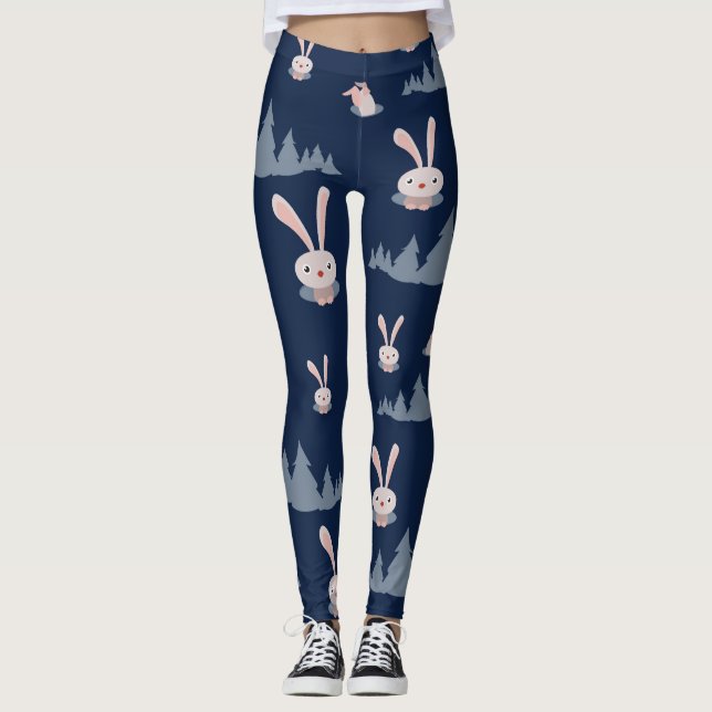 Niedlich Bunny Leggings (Vorderseite)